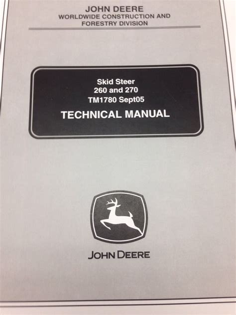 jd 260 skid steer|john deere 260 service manual.